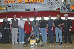 Local Organizations that have made donations to the fire dept., photo by: Ed Borland